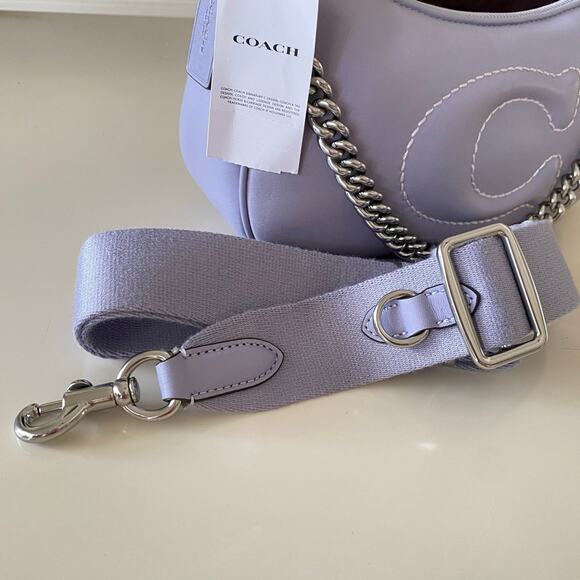 Coach CJ608 Teri Shoulder Bag Signature Quilting Mist - Picture 9 of 12